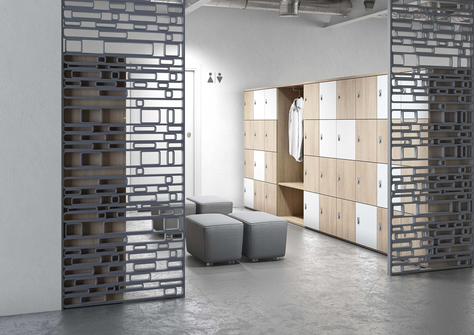 Randolph Ruhl - büro design - Bürolösungen Umkleide